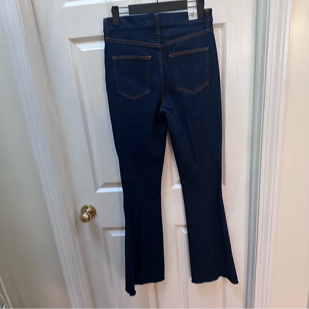 NWT Frank & Eileen dark blue Flannigan jeans 27 flare high rise - Picture 9 of 10